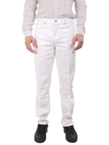 richmond x παντελονι jeans mandi bull logo λευκο
