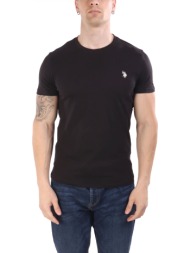 u.s.polo assn t-shirt crew neck logo mick μαυρο