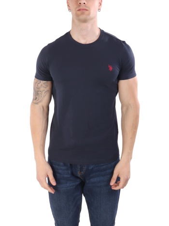 u.s.polo assn t-shirt crew neck logo mick μπλε