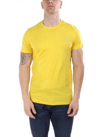 u.s.polo assn t-shirt crew neck logo mick κιτρινο σε προσφορά