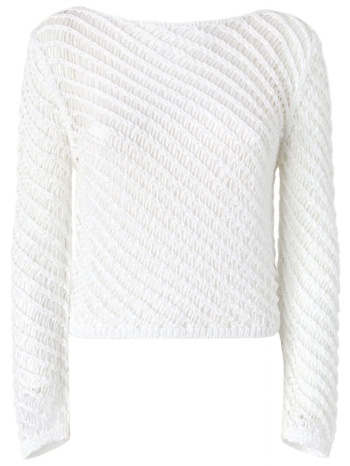 pinko μπλουζα faglia sweater λευκη