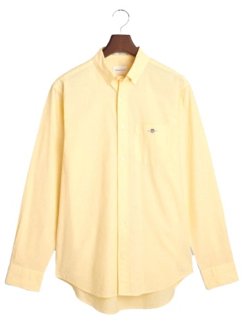 gant πουκαμισο μμ 713 light yellow classicpoplin κιτρινο