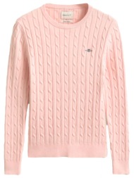 gant πουλοβερ μμ 647 pale rose βαμβακερο ροζ