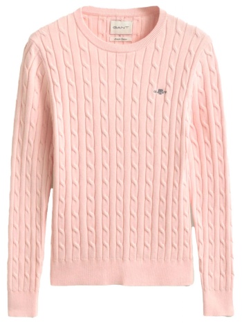 gant πουλοβερ μμ 647 pale rose βαμβακερο ροζ