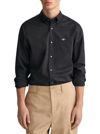 gant υποκαμισο slim poplin μαυρο