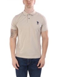 u.s.polo assn polo flyn logo μπεζ