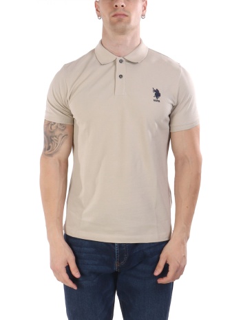 u.s.polo assn polo flyn logo μπεζ