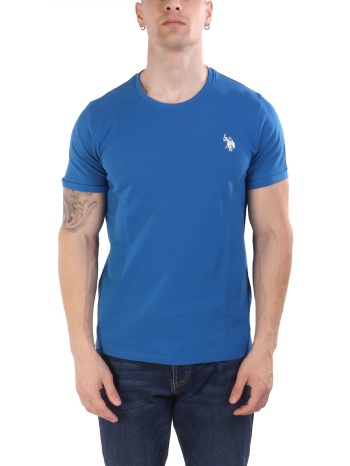 u.s.polo assn t-shirt crew neck logo bren ρουα μπλε
