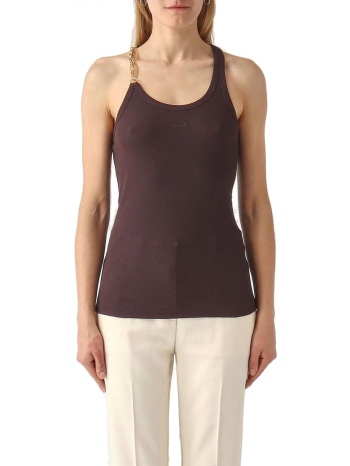 pinko φανελακι charlene tank top καφε
