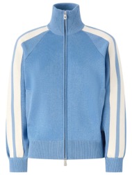 pinko πλεκτο stagione sweater ασπρο γαλαζιο ριγε