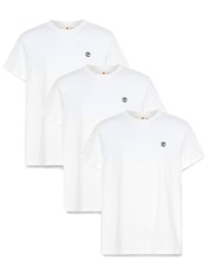timberland t-shirt dunstan river 3xpack tee λευκο