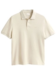 gant polo 2 tone ss μπεζ