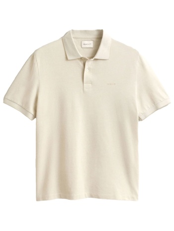 gant polo 2 tone ss μπεζ