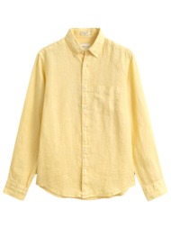 gant ποyκαμισο μμ 700 dusty light yellow λινο κιτρινο