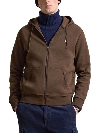 ralph lauren φουτερ ziphood logo καφε
