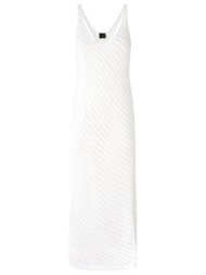 pinko φορεμα miraggio dress bianco/argento λευκο