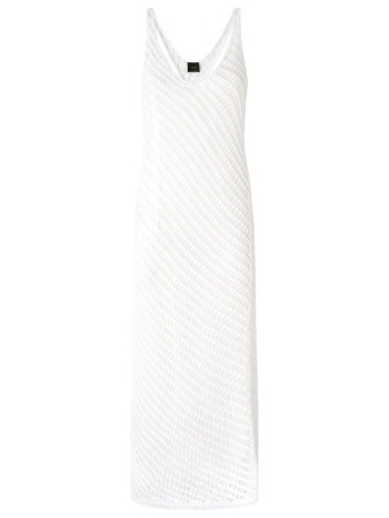 pinko φορεμα miraggio dress bianco/argento λευκο