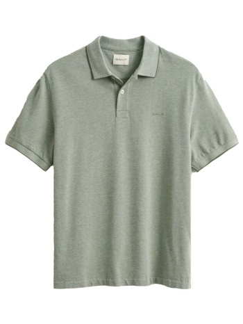 gant polo logo γκρι-χακι