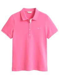 gant polo slim contrast pique φουξια