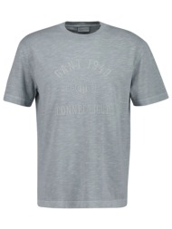 gant μπλουζα κμ 10 charcoal