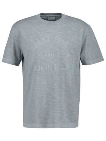 gant μπλουζα κμ 10 charcoal