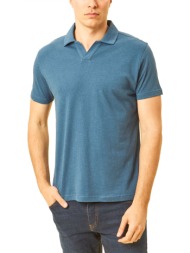 dors polo v-placket μπλε