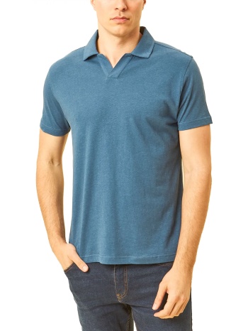 dors polo v-placket μπλε