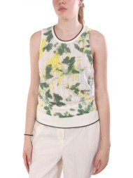 liu-jo tank top πλεκτο διατρητο εκρου