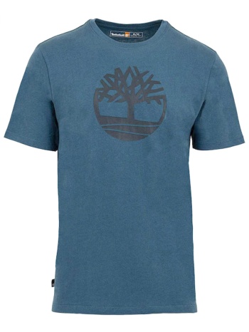 timberland t-shirt brand tree regular fit ραφ μπλε