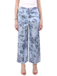 marella emme παντελονα emmcaraffa floral σιελ-μπλε