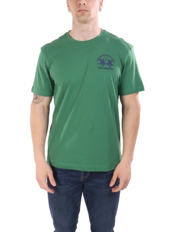 la martina t-shirt crew neck regular fit logo πρασινο σε προσφορά