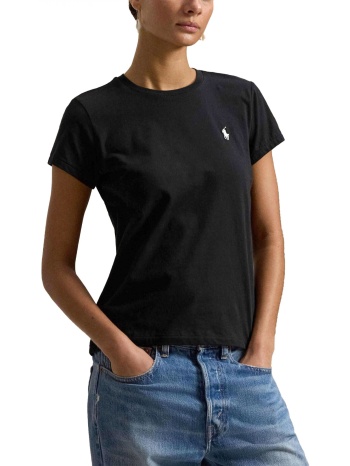 ralph lauren t-shirt w polo bsr logo μαυρο