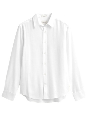 gant πουκαμισο regular fit λευκο