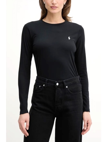 ralph lauren t-shirt w polo bsr logo μαυρο