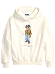 ralph lauren φουτερ hoodie classics logo bear εκρου
