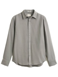 gant πουκαμισο regular fit γκρι - λαδι