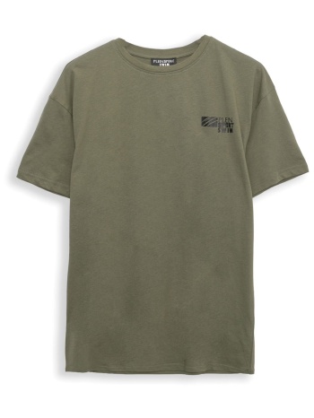plein sport t-shirt basic χακι