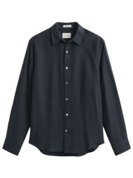 gant πουκαμισο regular fit μαυρο