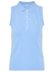 gant polo αμανικο pique contrast σιελ
