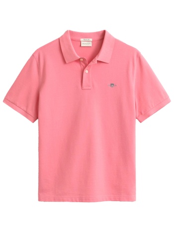 gant polo regular fit pique καρπουζι ροζ