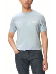 karl lagerfeld t-shirt crewneck logo σιελ