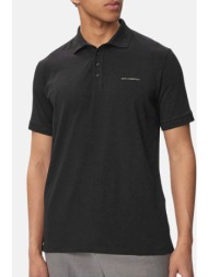 karl lagerfeld polo μεταλλικο logo μαυρο