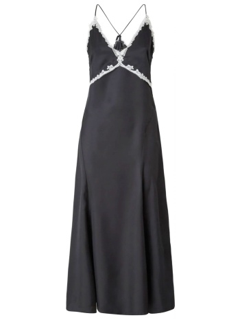 pinko φορεμα maxi albino dress διακοσμητικη δαντελα μαυρο σε προσφορά
