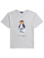 ralph lauren t-shirt classics flg br tee logo γκρι