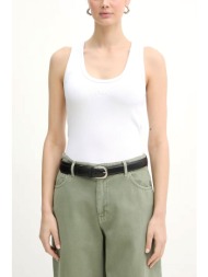 karl lagerfeld tank top essential logo commercial slim fit λευκο