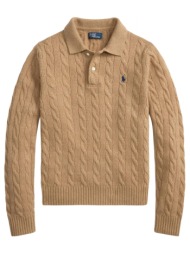 ralph lauren polo πλεκτο classics logo μπεζ