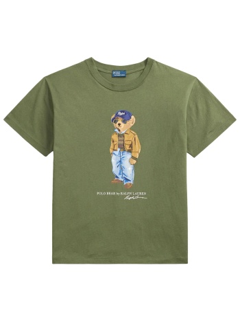 ralph lauren t-shirt classics logo χακι