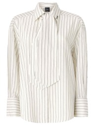 pinko πουκαμισο γραβατα colchico shirt ριγα ασπρο-μαυρο