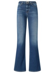 pinko παντελονι jeans flora flare trousers μπλε