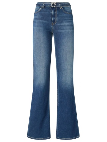 pinko παντελονι jeans flora flare trousers μπλε